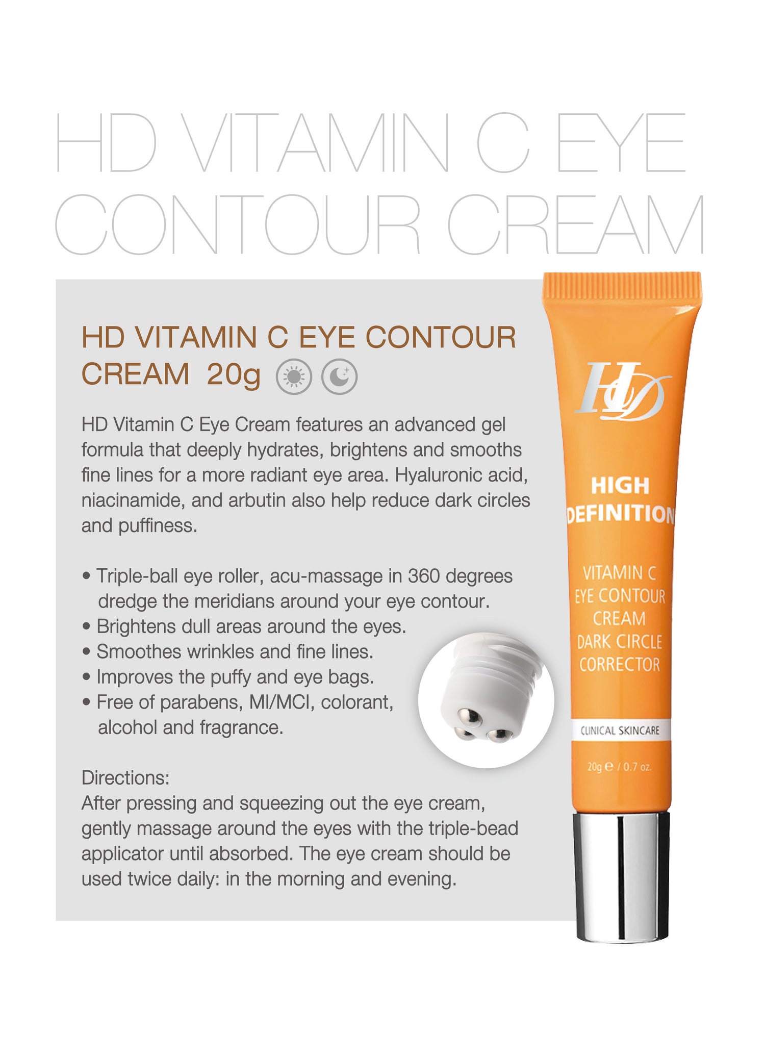 Fly Up HD Vitamin C Eye Contour Cream dark circle corrector