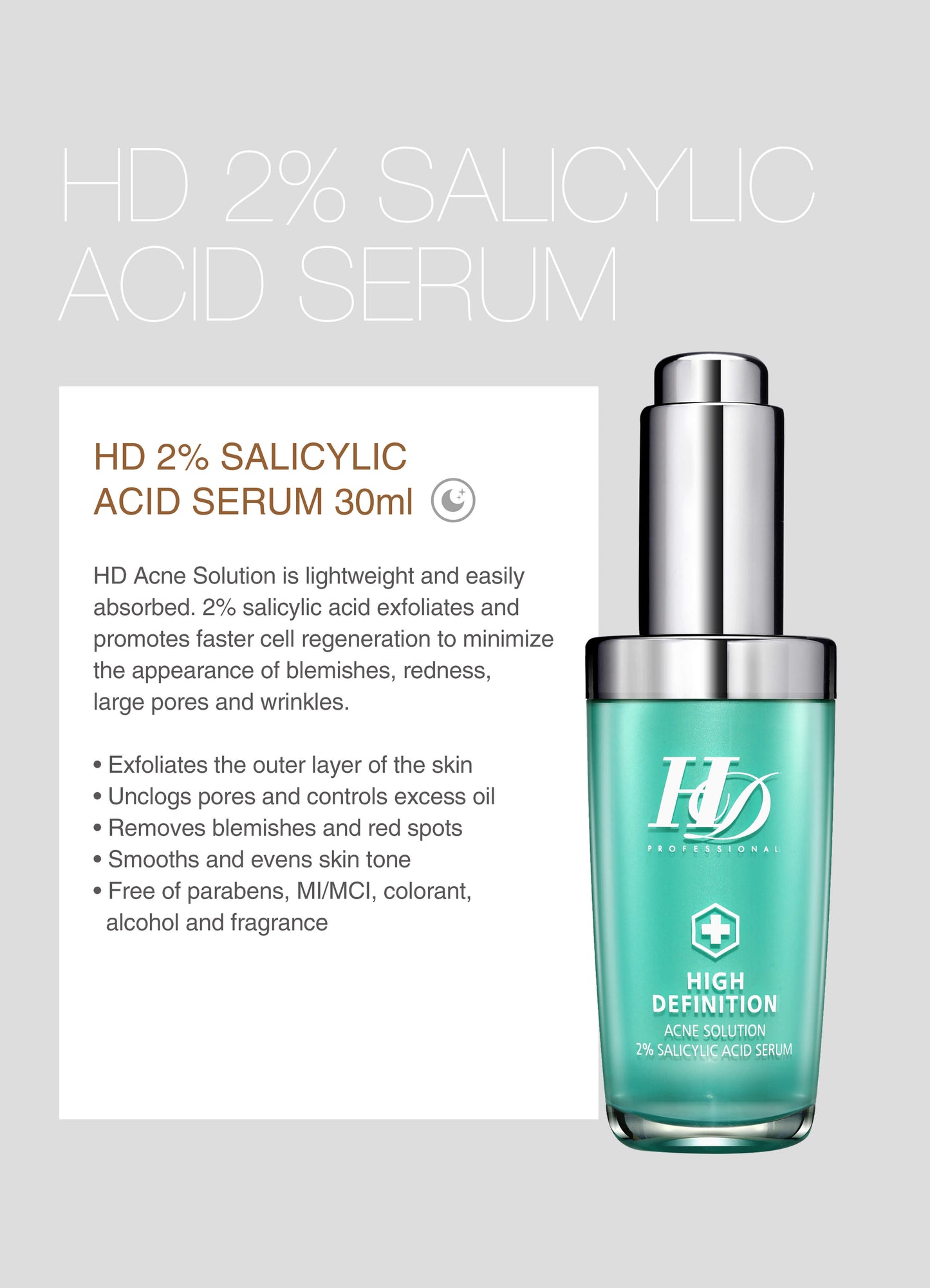 HD Acne Solution 2% Salicylic Acid Serum - KatTong