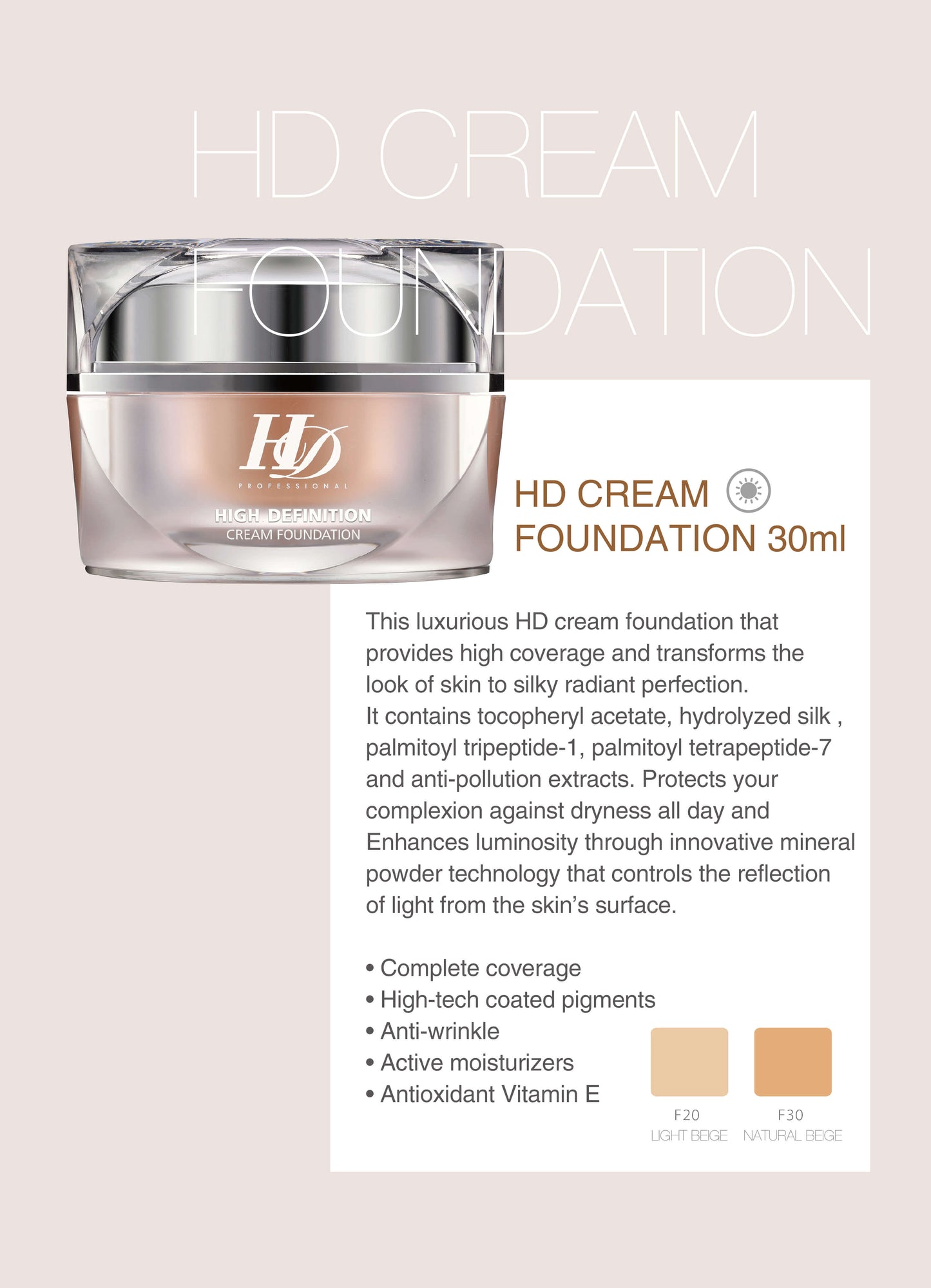 Fly Up HD Cream Foundation - KatTong