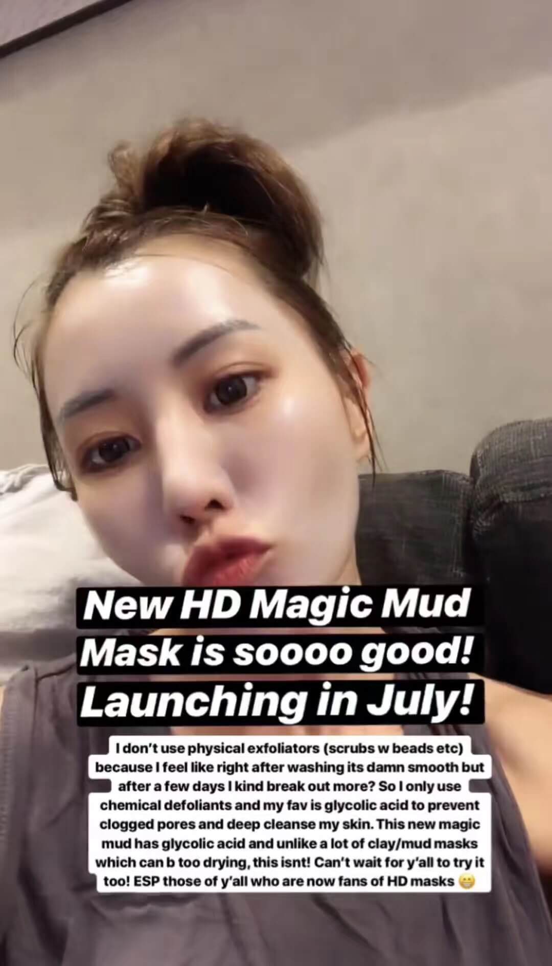 Fly Up HD Deep Cleansing Magic Mud Mask With AHA - fly up beauty HD makeup professional make up kattong 