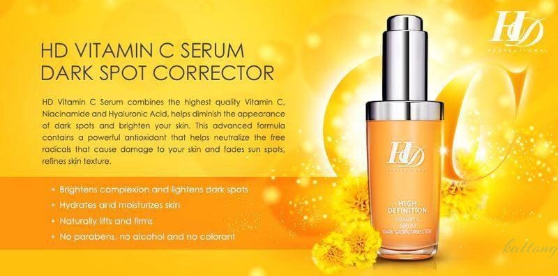 Fly Up HD Vitamin C Serum Dark Spot Corrector - fly up beauty HD makeup professional make up kattong 