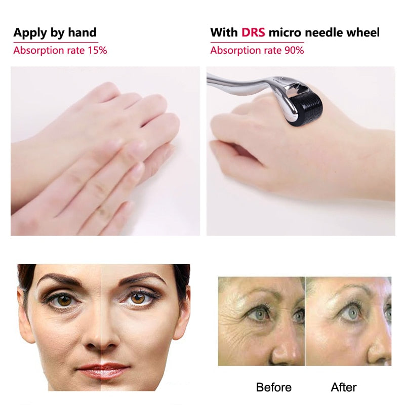 Derma Roller Micro Needles Facial Roller - fly up beauty HD makeup professional make up kattong 